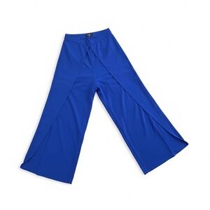 Blue Blush Vibrant Blue Wide-Leg Pants
